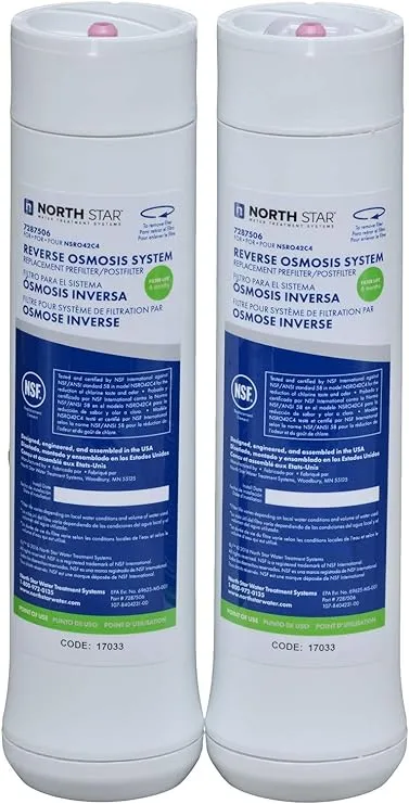 North Star 7287506 Water Filtration Northstar Conditioning Pre & Post Filter