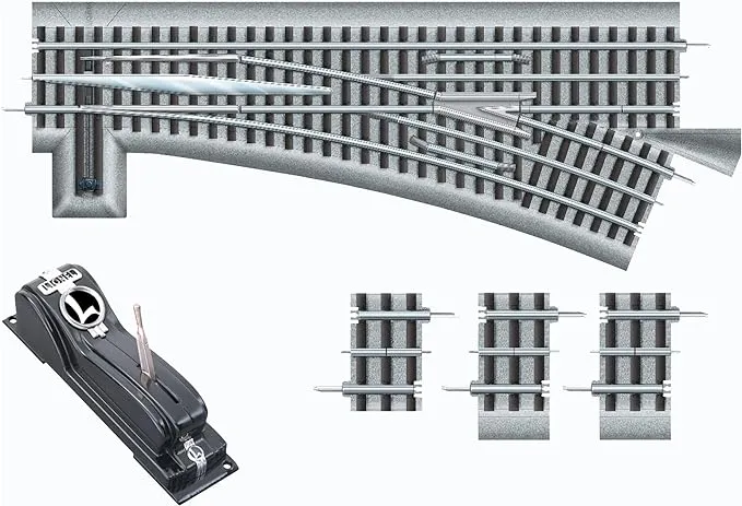Lionel LNL81952 O-72 FasTrack Remote Right-Hand Switch