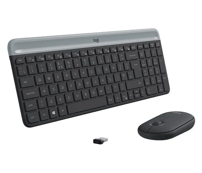 Logitech MK470 Slim Combo Keyboard Mouse Wireless