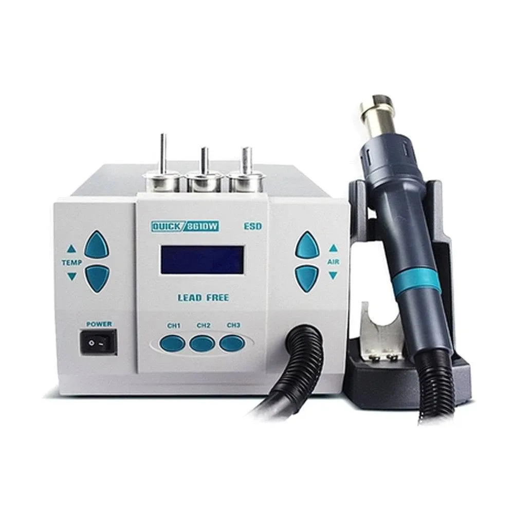 QUICK 861DW Hot Air Digital Rework Station 1000W 220V Heat Gun Soldering Station