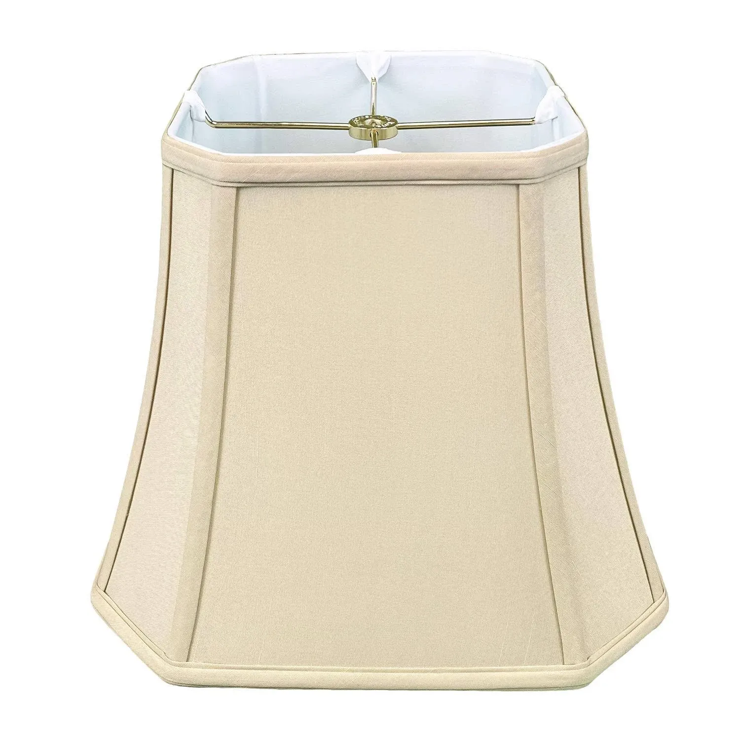 Royal Designs Square Cut Corner Bell Beige Lamp Shade 9 x 16 x 13