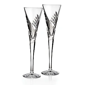 Wishes Beginnings Toasting Flute Pair, Set Of 2 In Clear