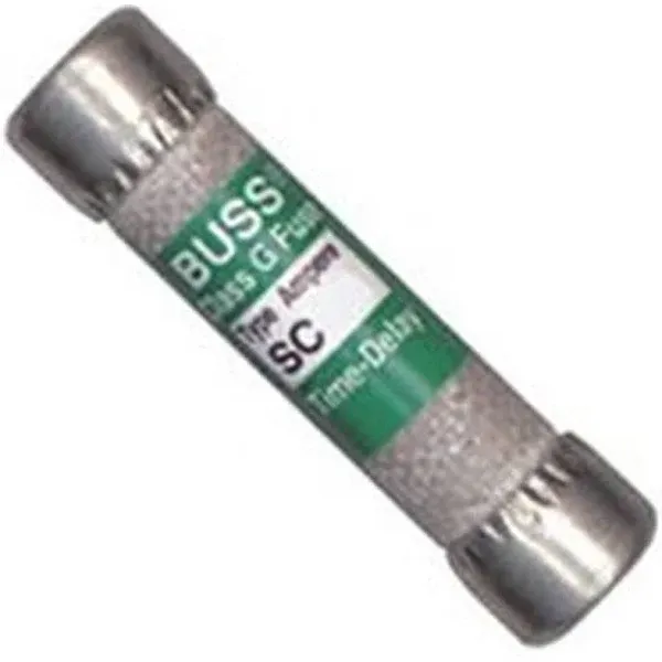 Bussmann SC-20 Fuse, 20 A, 600 Vac, 170 VDC, 100 Ka Interrupt, Melamine Body, Ah, Low Voltage, Time Delay Fuse