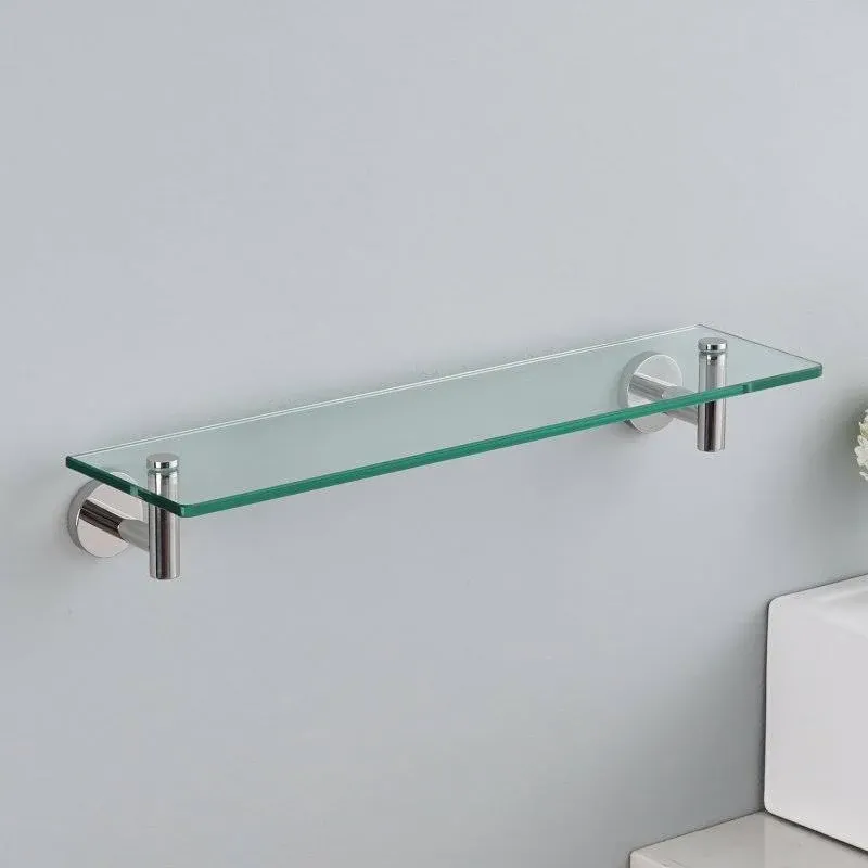 Kes 20-inch Glass Shelf Bathroom Storage Organizer Shelf with 8 MM-Thick Tempered ...