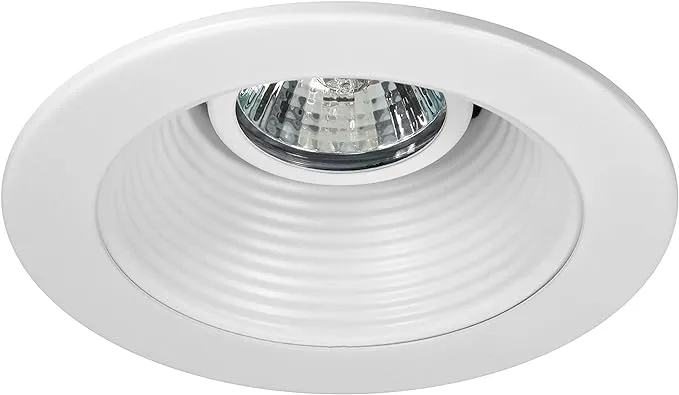 Nicor Lighting 4-in White Baffle Recessed Light Trim | 14002