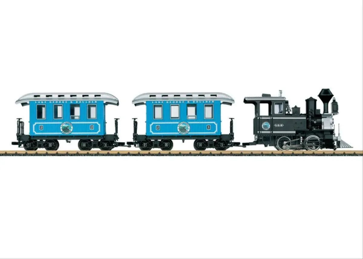 LGB 72327 Lake George &amp; Boulder G Gauge Steam Passenger Starter Train Set