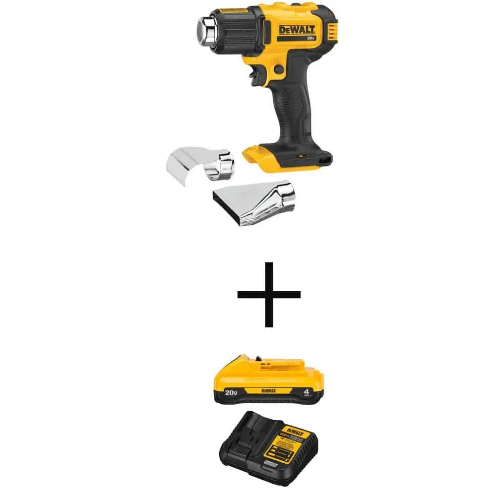 DeWalt 20V Max Cordless Compact Heat Gun with Flat and Hook