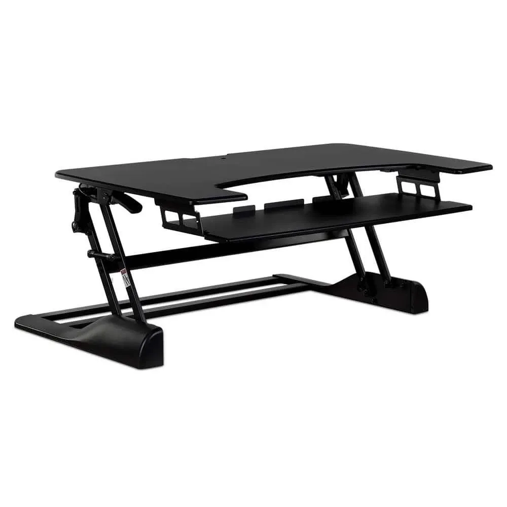 Mount-It! Extra Wide Height Adjustable Standing Desk Converter