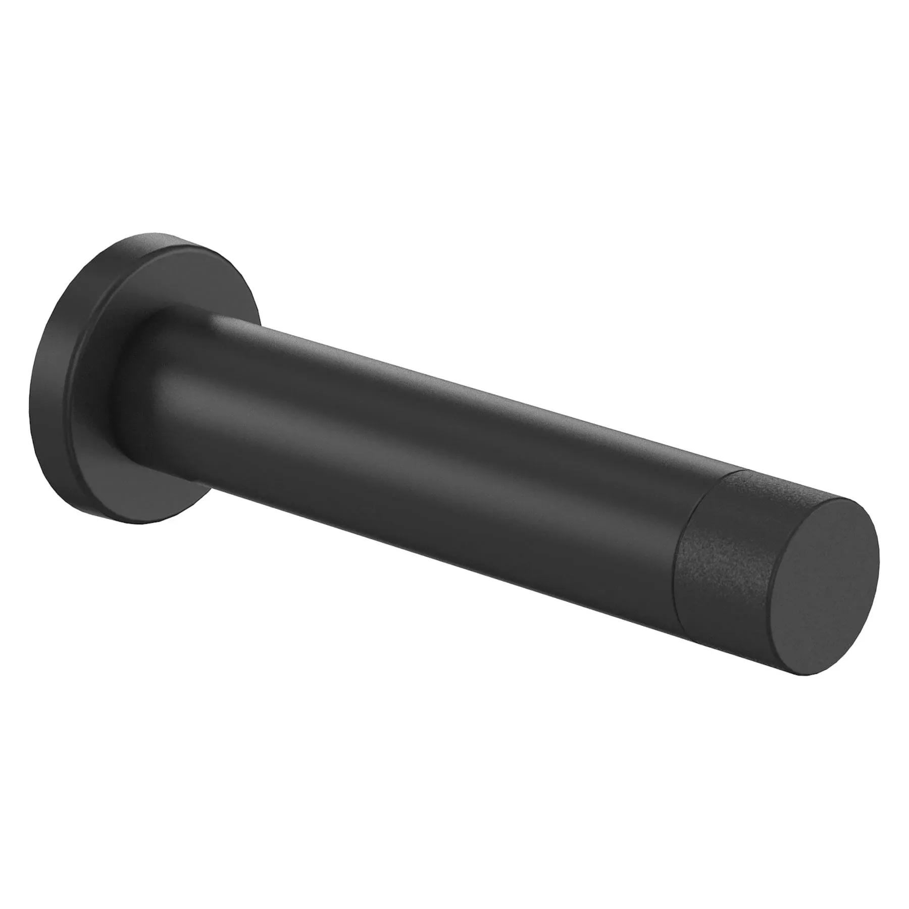 National Hardware Cooper 1&#034; W X 3&#034; L Al Matte Black Door Stop Mount