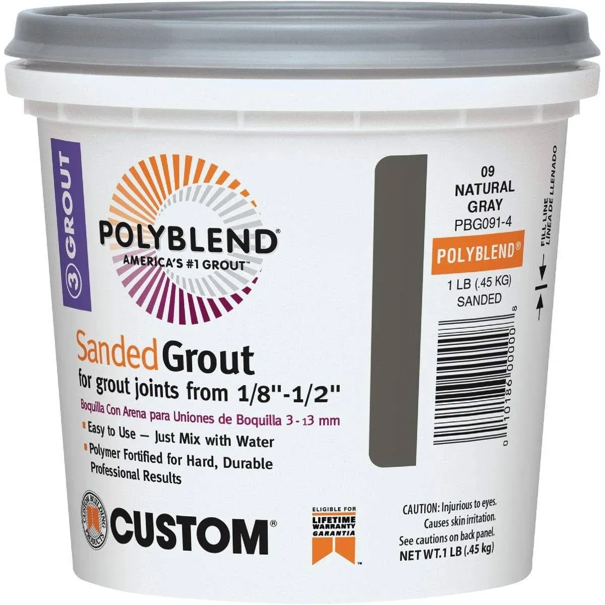 Custom Building Products 1lb Sanded Linen Grout Pbg1221-4