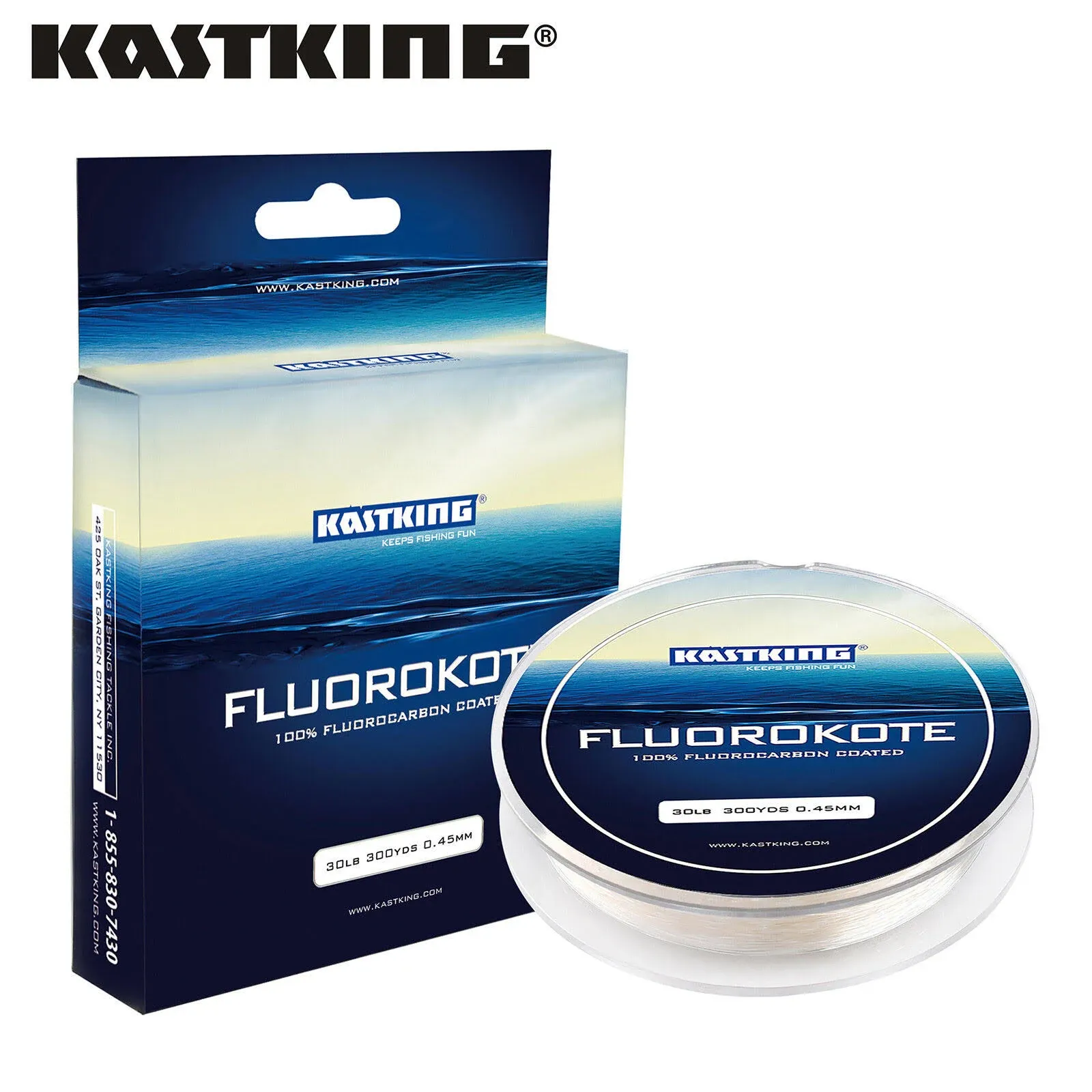 Fluorokote KastKing 300Yard 4-30LB Fishing Line Fluorocarbon Coated Line