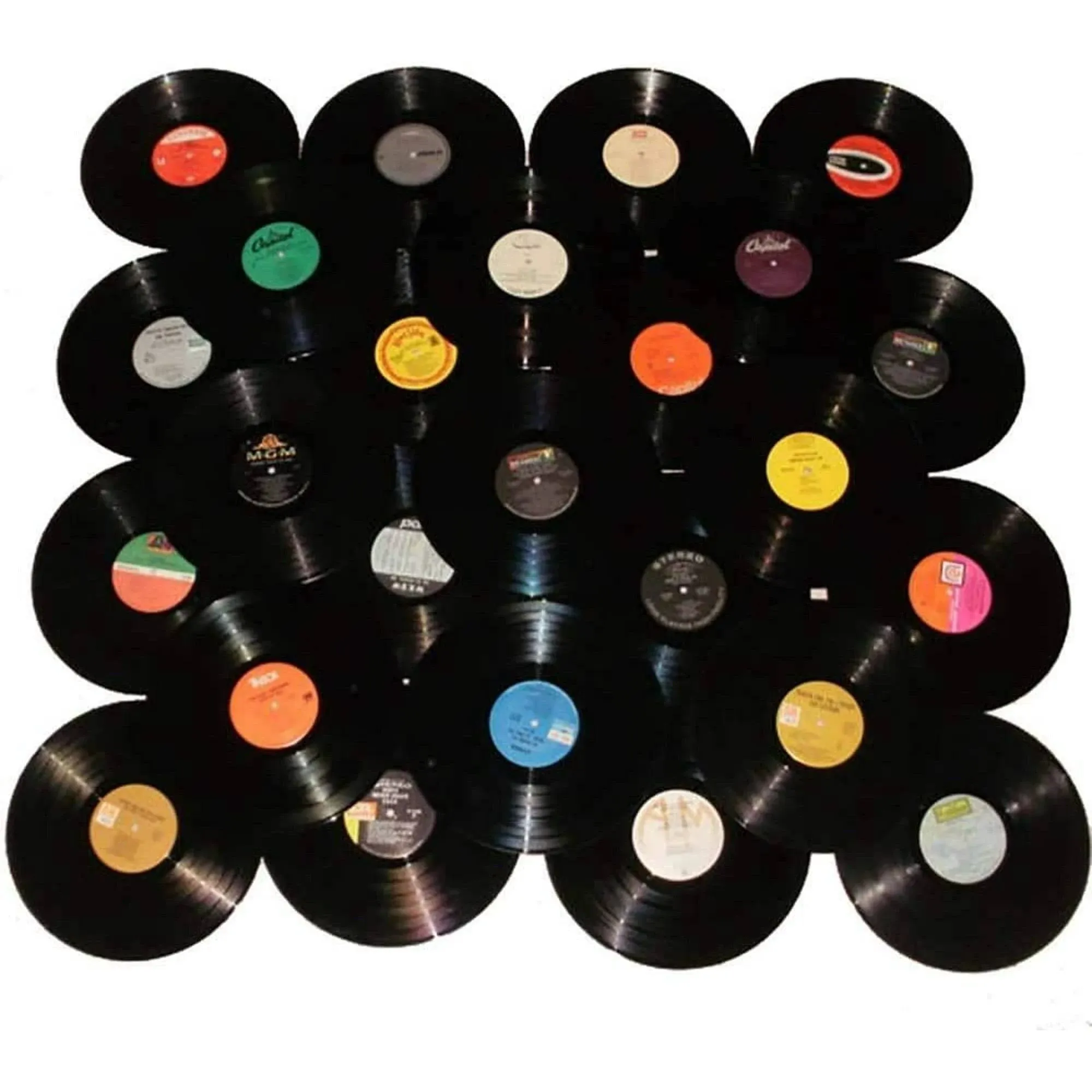 Lot of (10) 12&#034; Vinyl Records for Crafts &amp; Decoration Artwork for Party / Studio