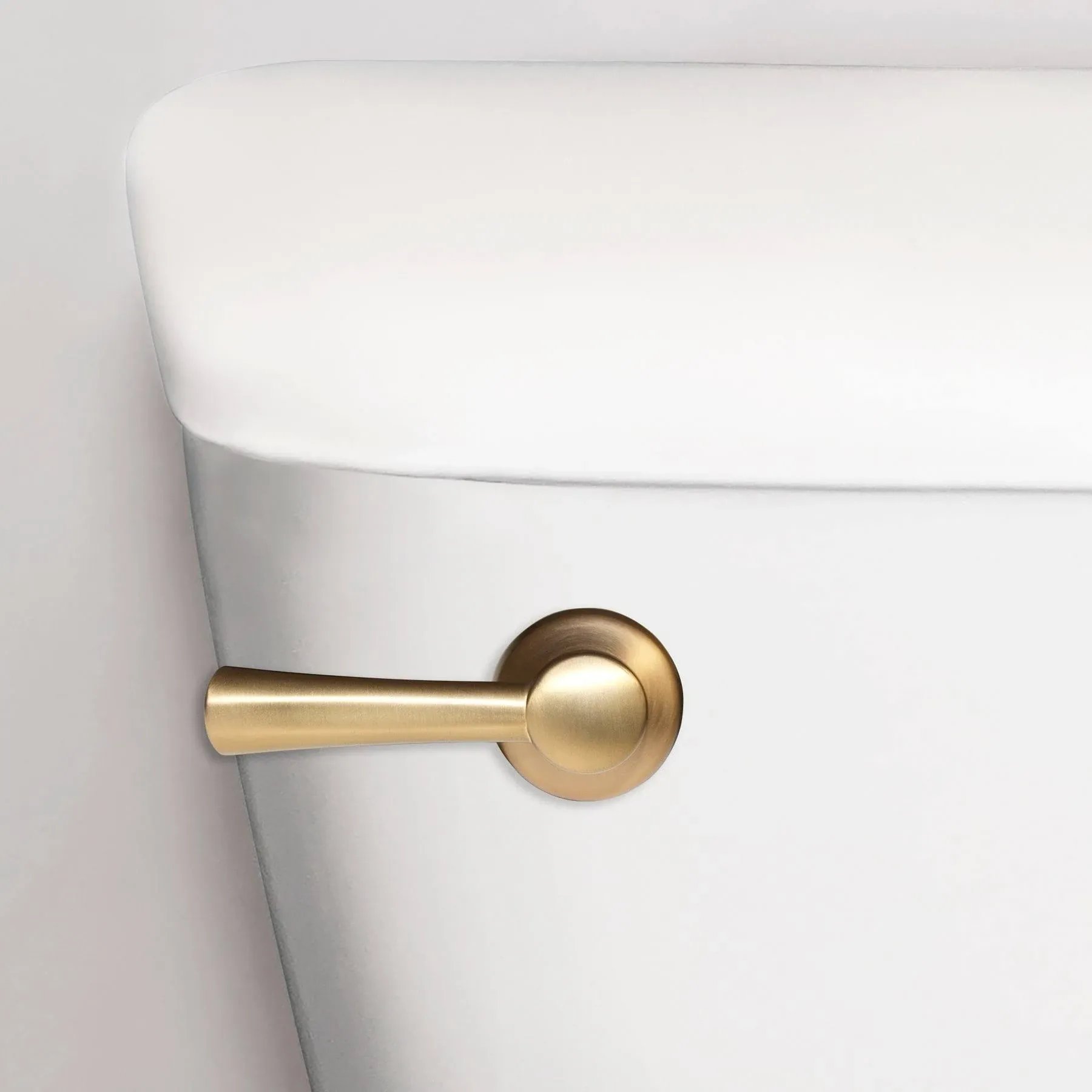 ^ KORKY Heavy Duty Brushed Gold Toilet Lever No. 6094 NEW