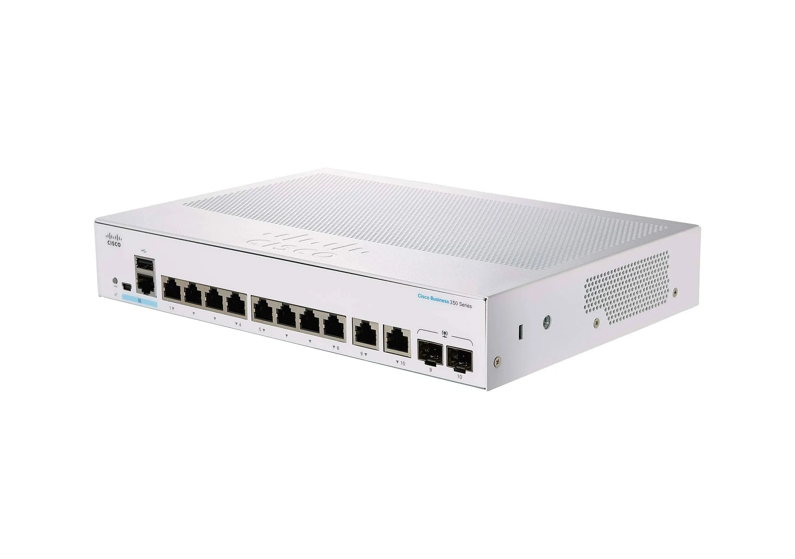 Cisco Business CBS350-8P-2G Managed Switch | 8 Port GE | PoE | 2x1G Combo | Limited Lifetime Protection (CBS350-8P-2G-NA) 8-port GE / PoE+ / 67W / 2 x GE Uplinks