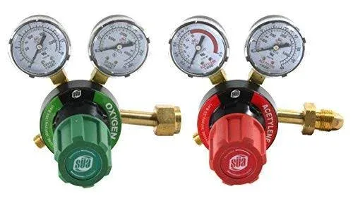 SÜA Oxygen and Acetylene Regulators Combo - V350 Series