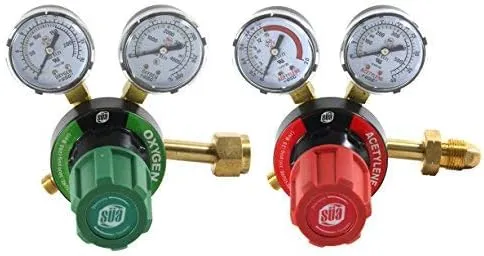 SÜA Oxygen and Acetylene Regulators Combo - V350 Series