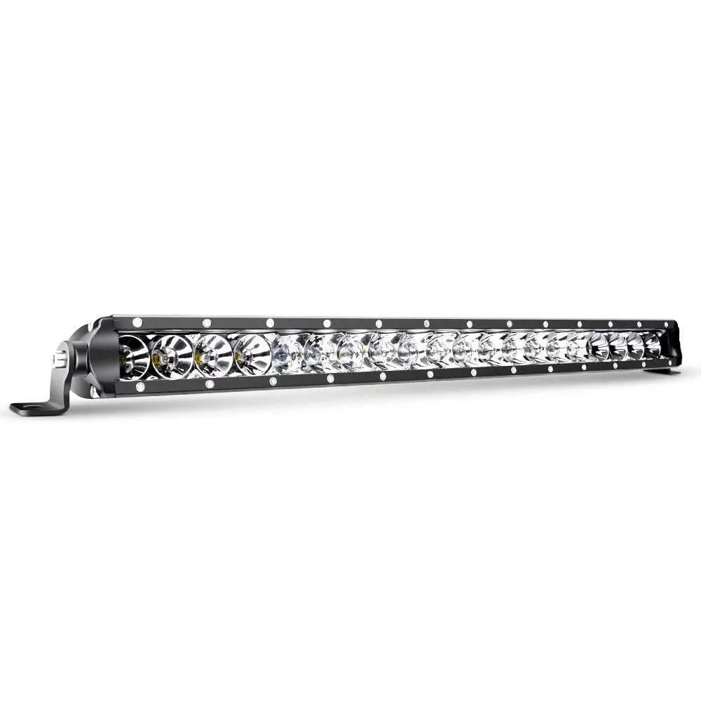 Nilight - 40004C-A LED Light Bar 21inch 100W Spot & Flood Combo Single Row 9000LM Off Road 3D LED Fog & Driving Light Roof Bumper Light Bars for Jeep Ford Trucks Boat , 2 Years Warranty