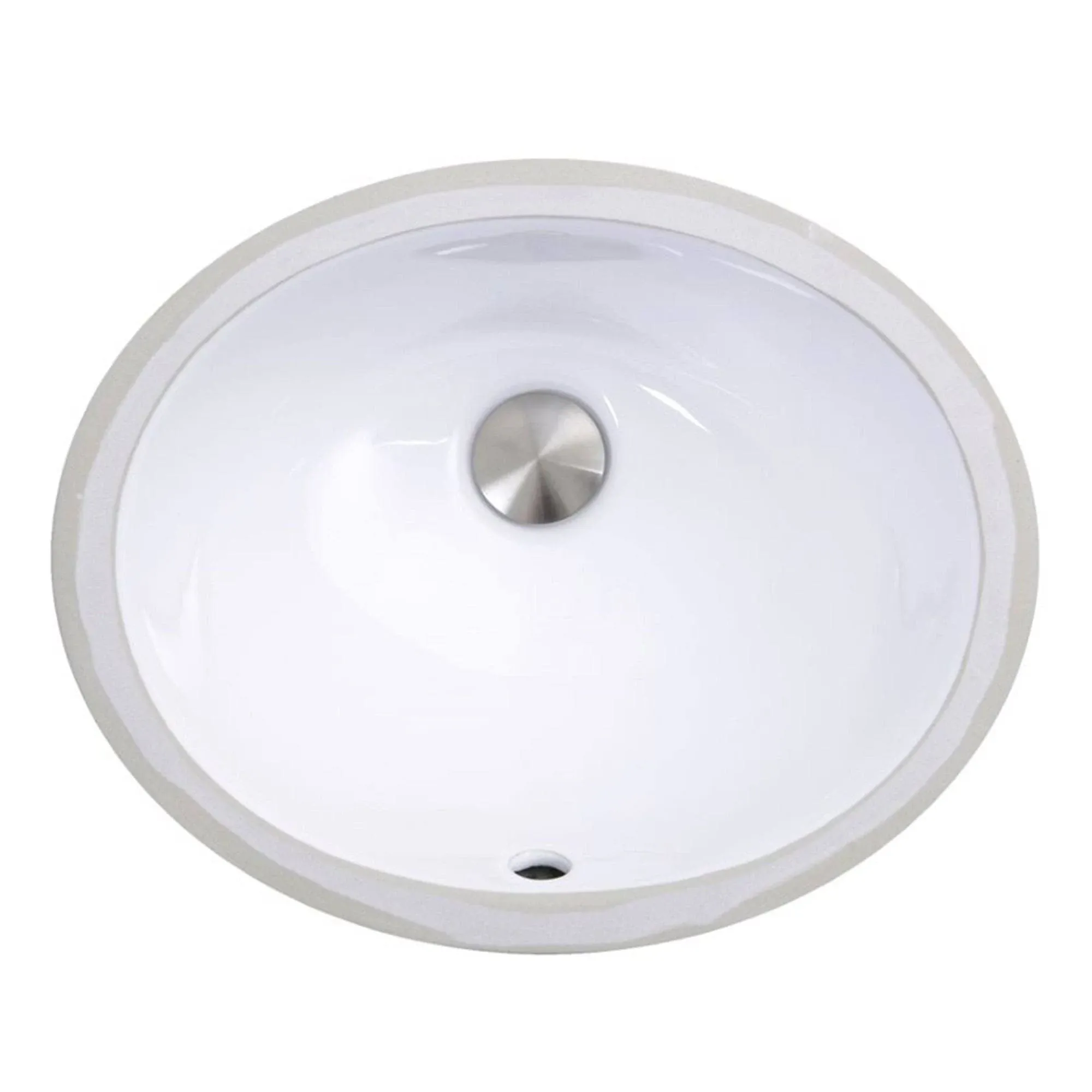 Nantucket Sinks UM-13x10-W 13" x 10" Undermount Ceramic Sink