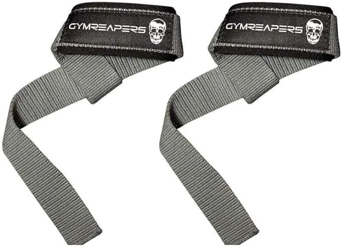 Gymreapers Lifting Wrist Straps for Weightlifting, Bodybuilding, Powerlifting, Strength Training, & Deadlifts - Padded Neoprene with 18 inch Cotton