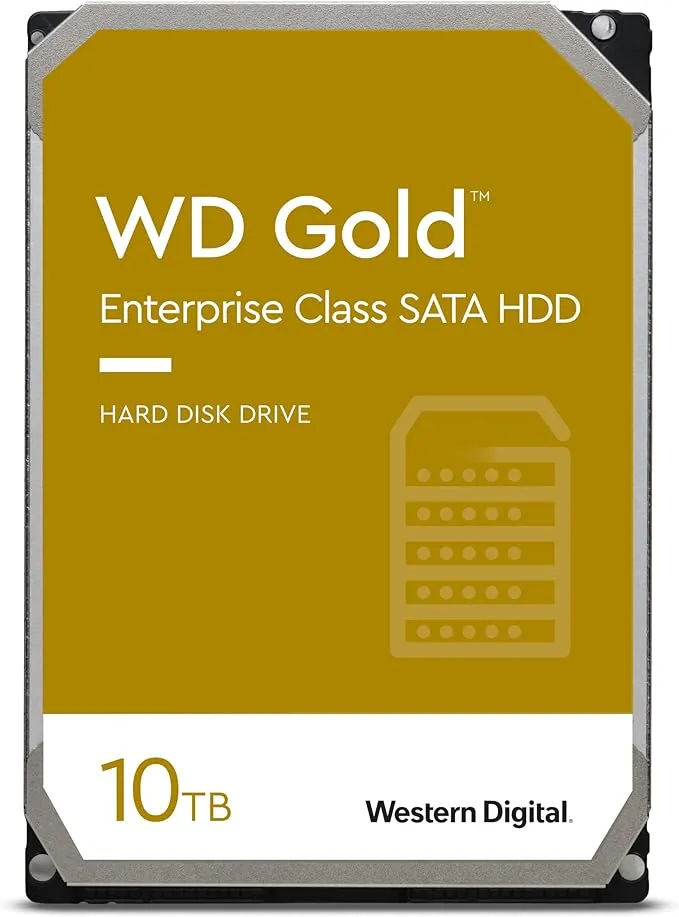 Western Digital WD102KRYZ Gold 10 TB Hard Drive - 3.5" Internal - SATA