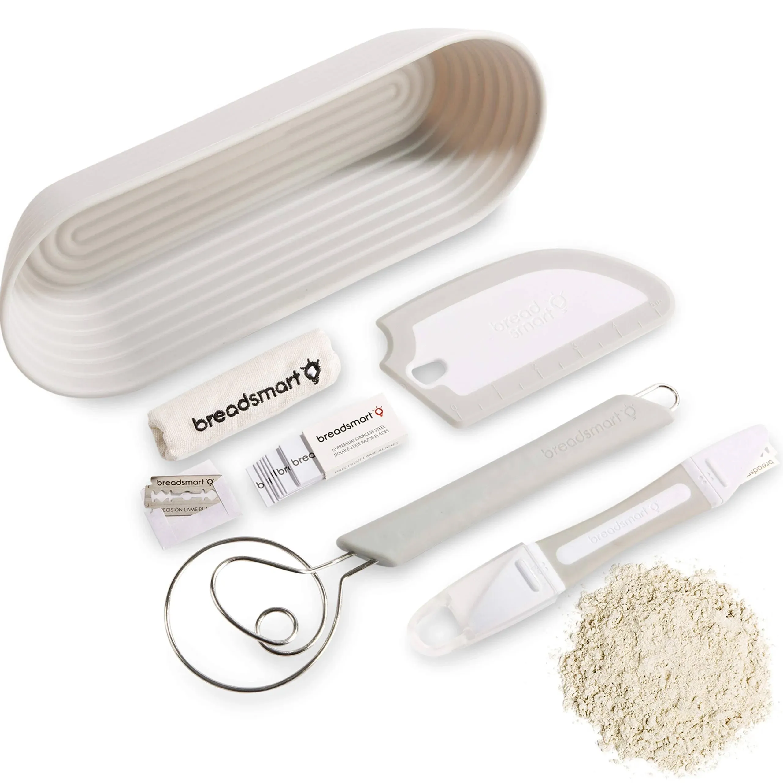 Breadsmart Artisan Bread Making Kit (5-Piece Set) Gray