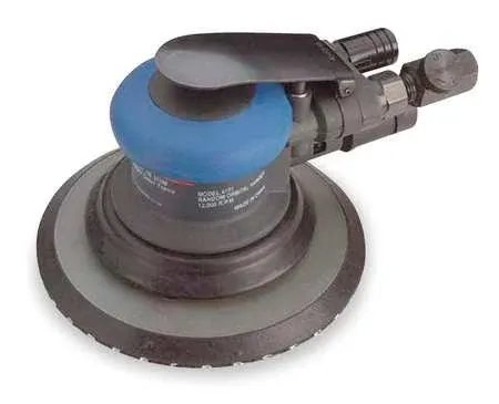 Ingersoll Rand 4151 6” Random Orbit Pneumatic Sander, Vacuum Ready, Low Vibration, Swivel Free Finish, Dustless, 12,000 RPM, 1.92 lbs, Interchangeable Grips, One Size