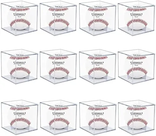 12 Pack UV Protected Acrylic Boxes for Display