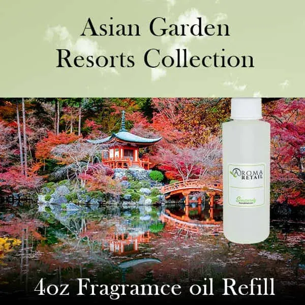 Asian Garden Fragrance Oil 4 oz Refill for Home Fragrance Diffuser