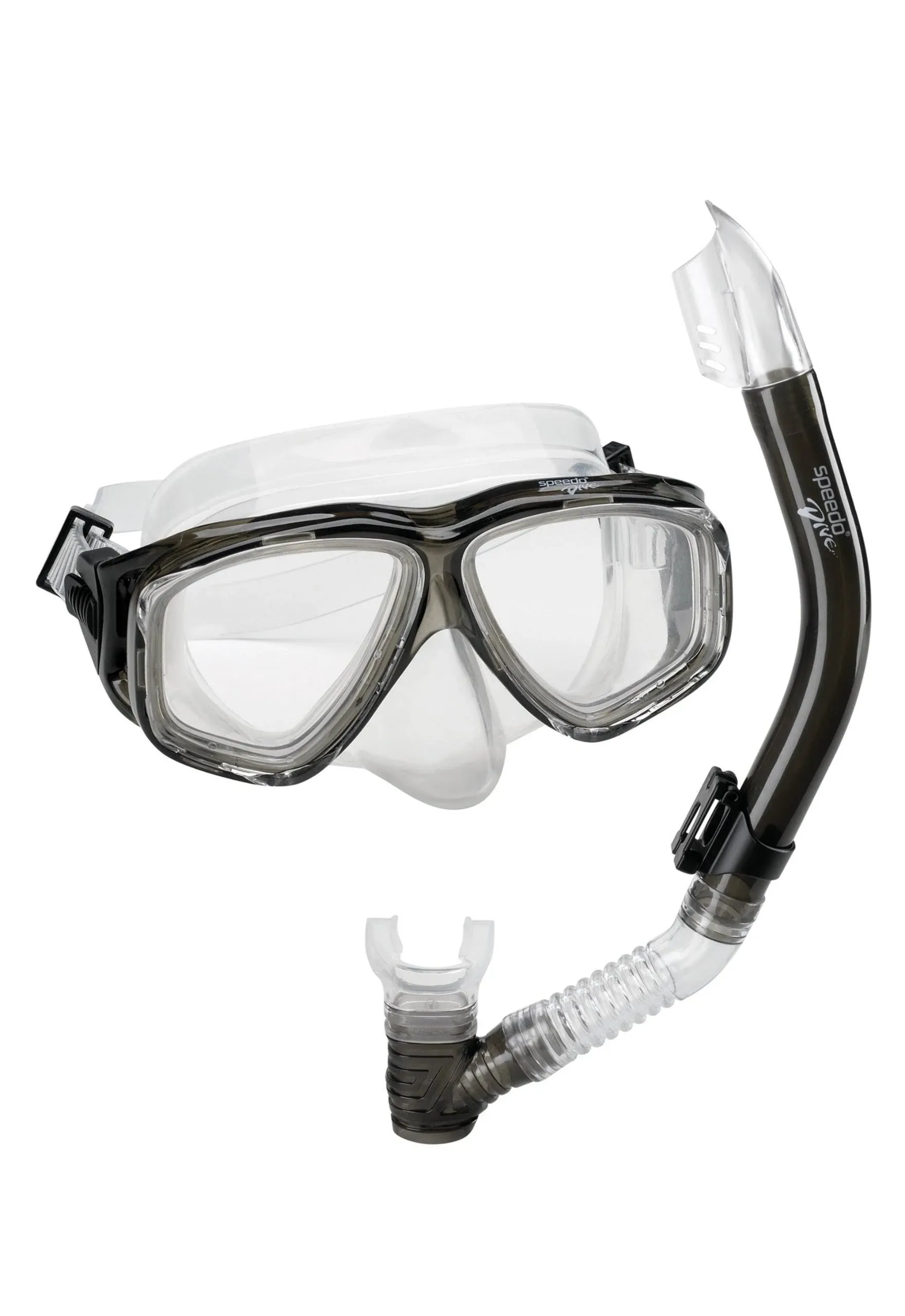 Speedo Adult Adventure Mask/Snorkel Set Smoke