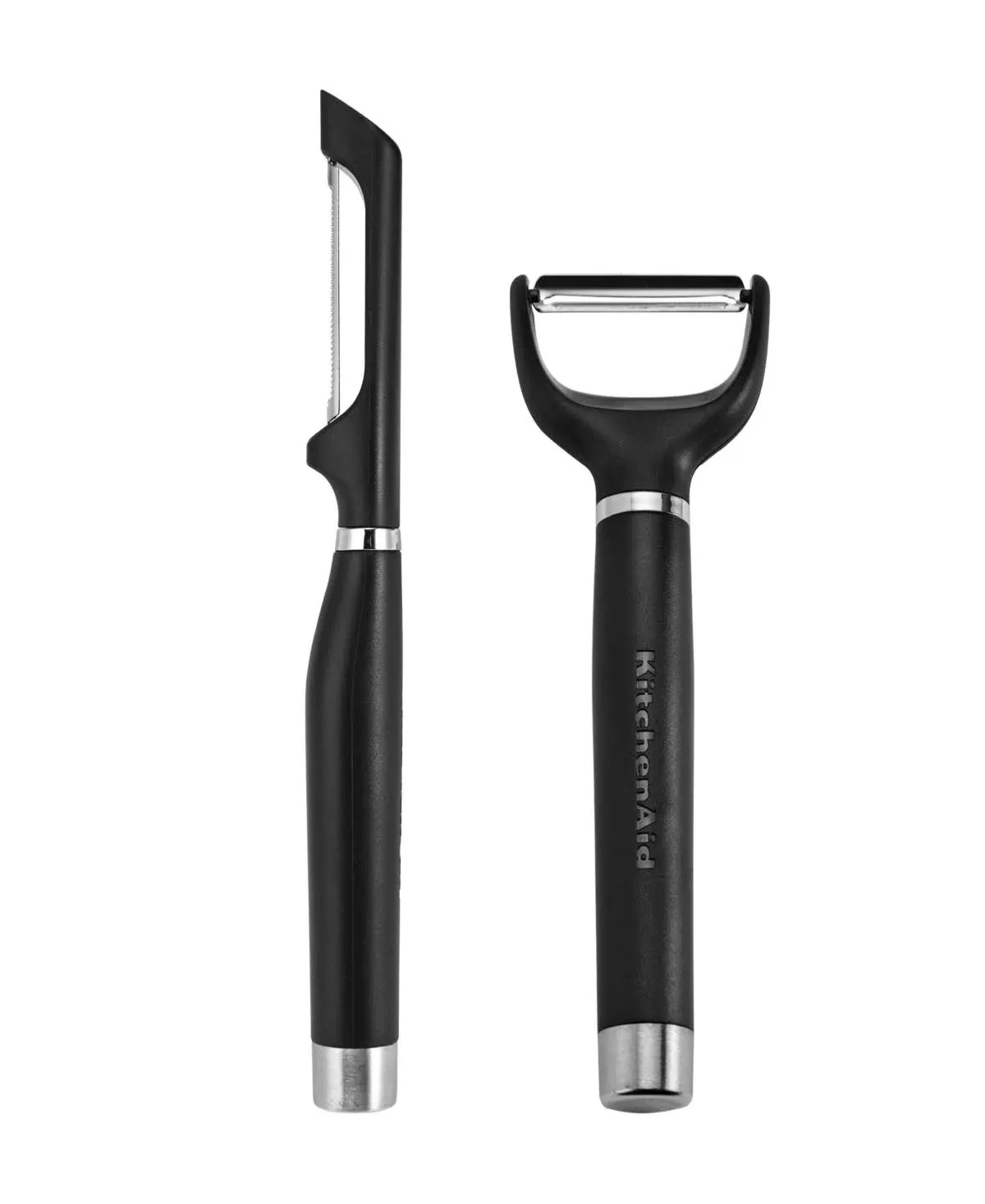 KitchenAid Gourmet 2 Piece Peeler Set - Onyx Black