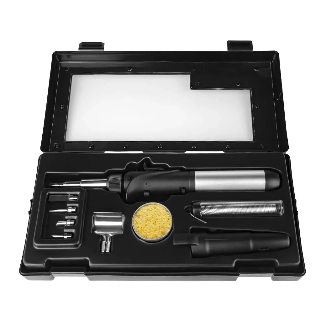 Butane Soldering Iron Portable with Adjustable Soldering Temperature and Kit Cordless Butane-Powered (Butane Gas Not Included)