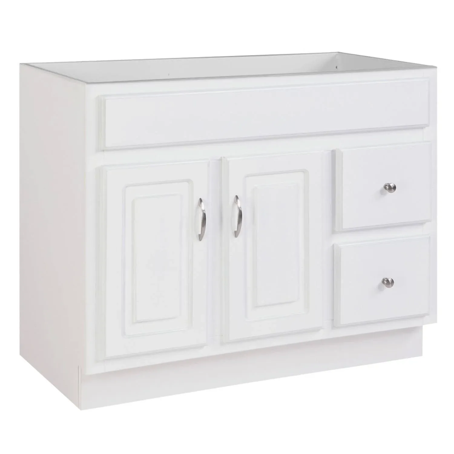 Design House Concord 36-in White Bathroom Vanity Base Cabinet without Top | 587022