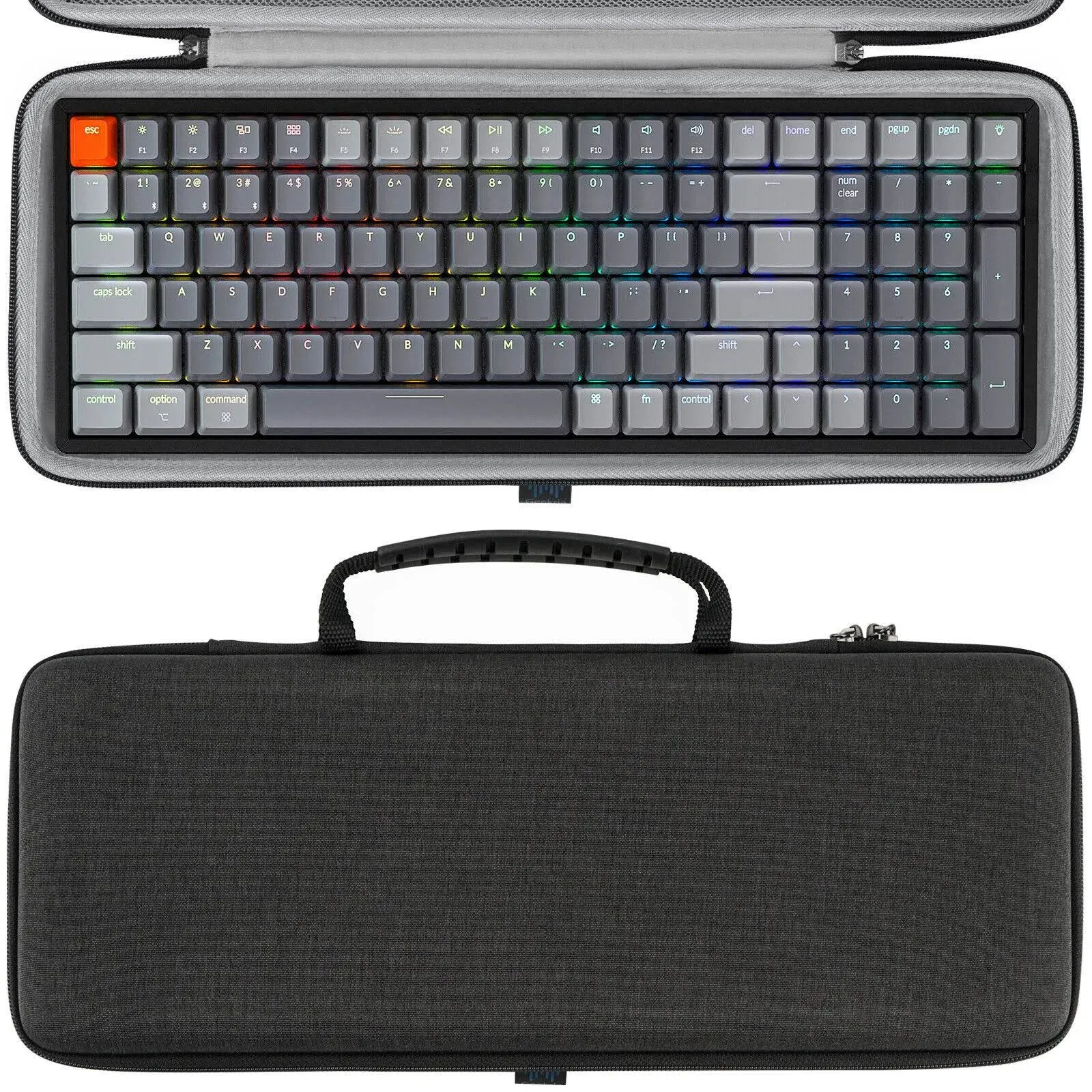 Geekria 90%-96% Keyboard Case, Hard Shell Travel Carrying Bag for 100Keys ...