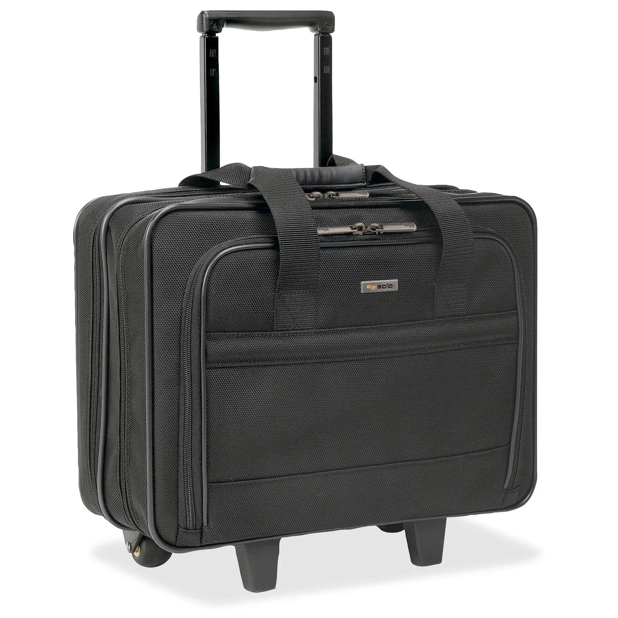 Solo Classic Wheeled Laptop Business Case - 15" - Black