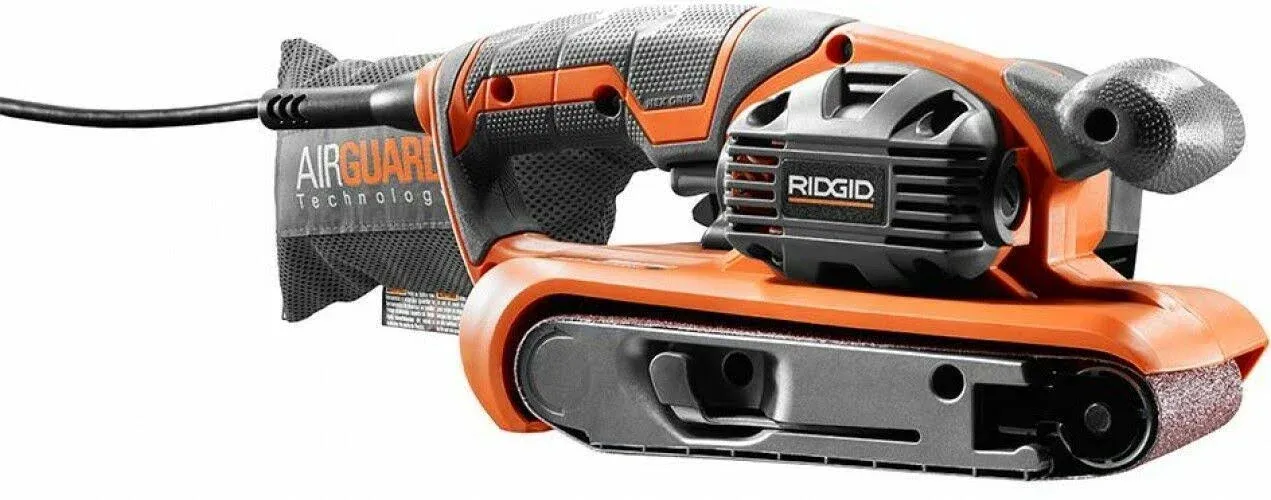 RIDGID 6.5 Amp Corded 3 In.W X 18 In.L Heavy-Duty Variable Speed Belt Sander