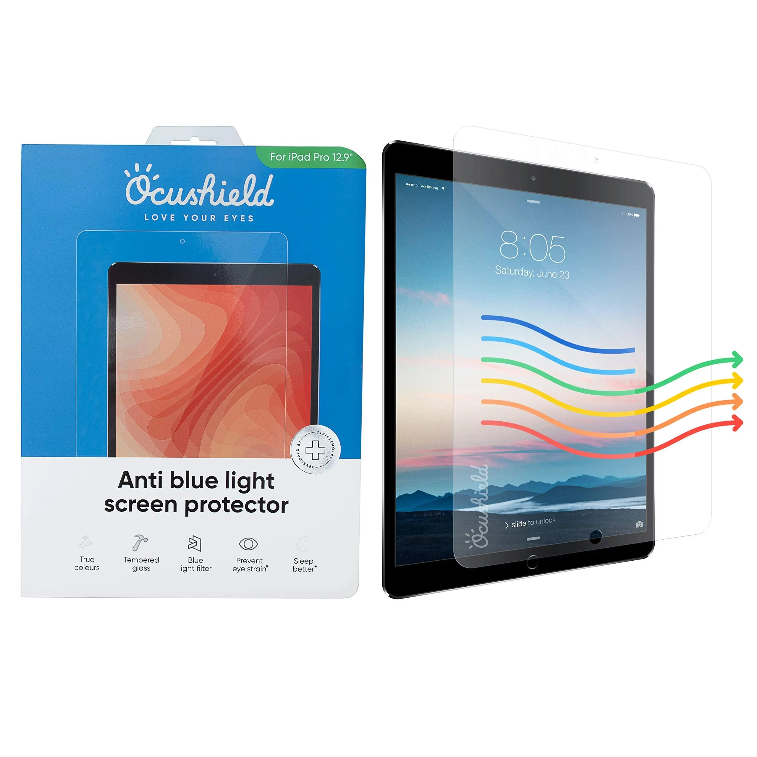 Ocushield Anti Blue Light Tempered Glass (iPad Pro 12.9" - 2017)