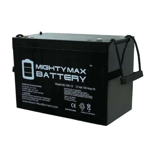 Mighty Max Battery 12V 100Ah SLA Battery for Zoeller Sump Pump Rechargeable Sealed Lead Acid 121000 Backup Power Batteries | ML100-13278