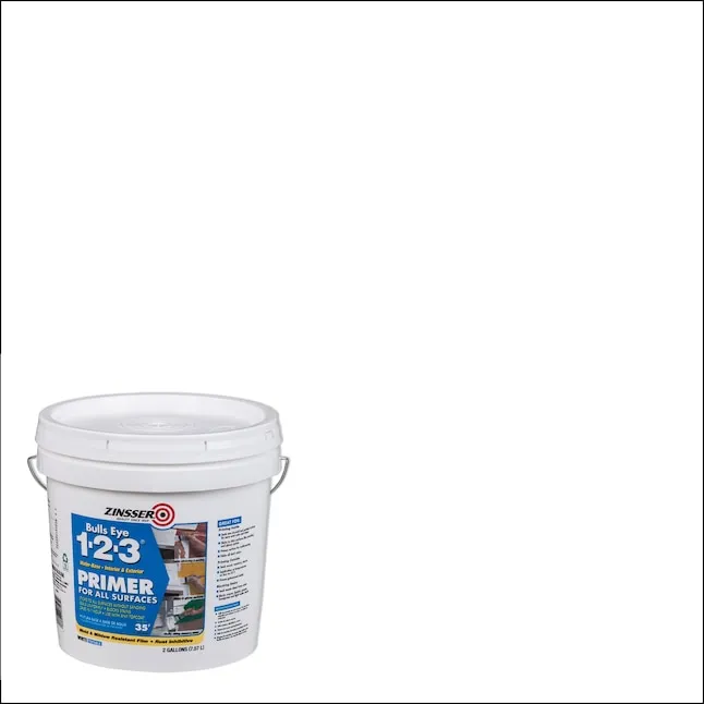 Zinsser 286258 Bulls Eye 1-2-3 All Surface Primer, Quart, Gray