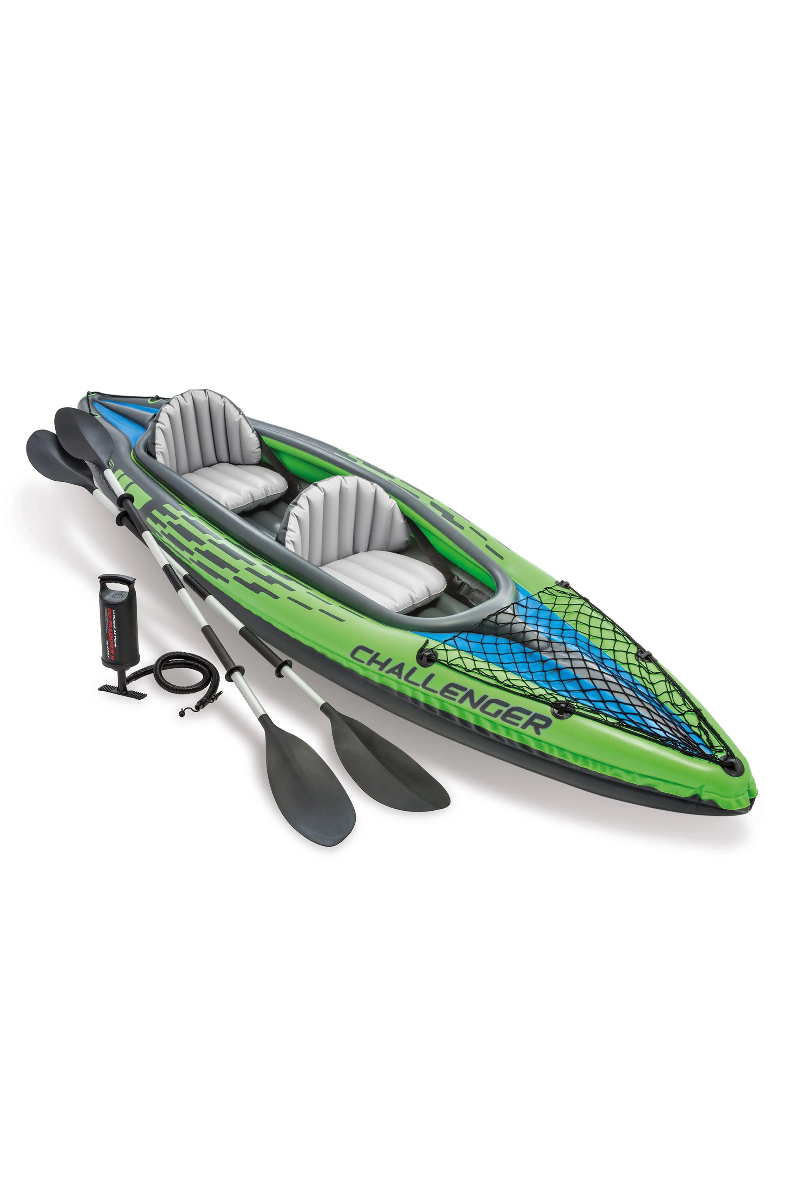 Challenger Inflatable Kayak Series: Includes DLX 86In Alum Oar High-Output Pump 