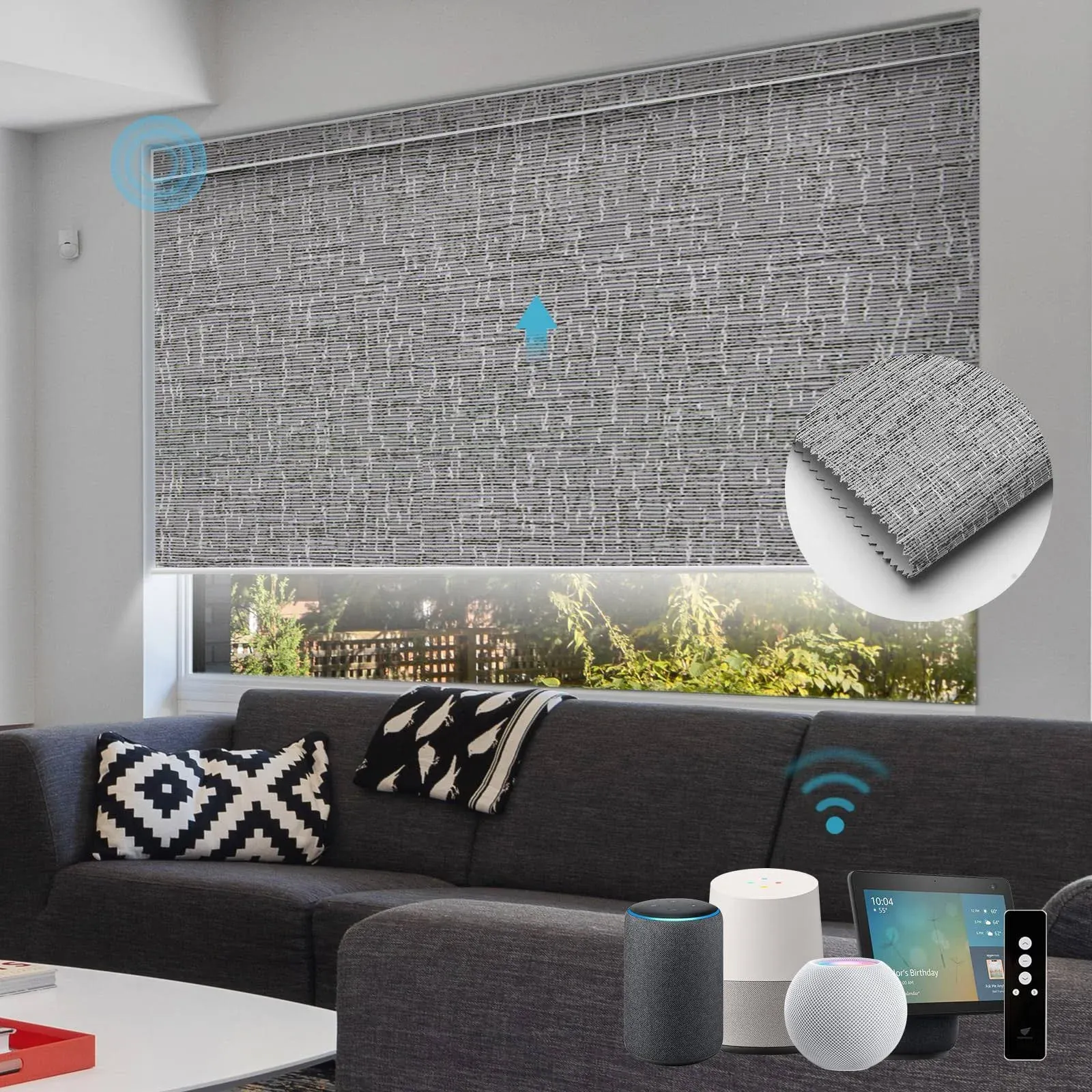 SmartWings Motorized Roller Shades Work with HomeKit, Alexa SmartThings Google ...