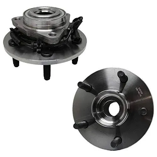 Detroit Axle 515126 x2 Front Wheel Hub and Bearings for 2009 2010 2011 Dodge Ram 1500