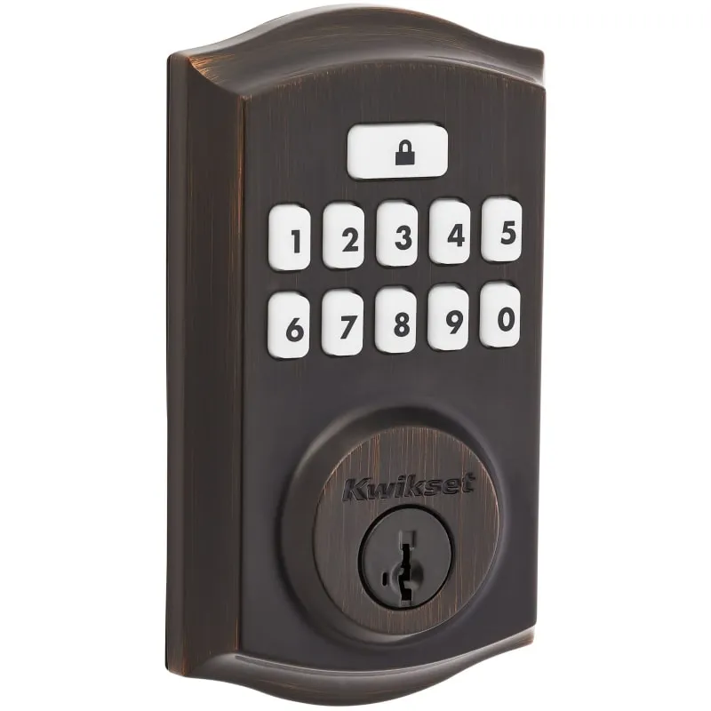 Kwikset SmartCode Electronic Deadbolt, Venetian Bronze