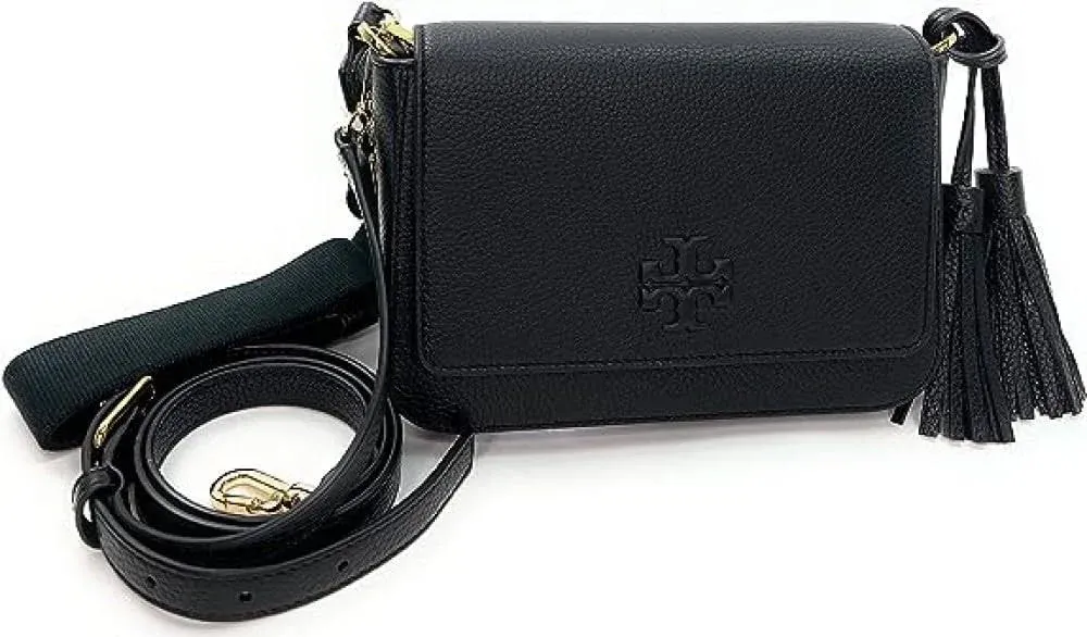 Tory Burch Thea Flap Crossbody In Black