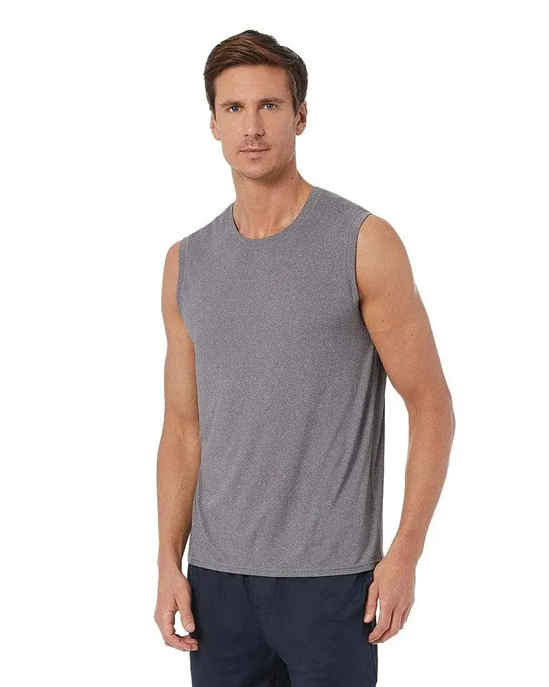 32 Degrees Men's Cool Relaxed Tank Grey Heather / M