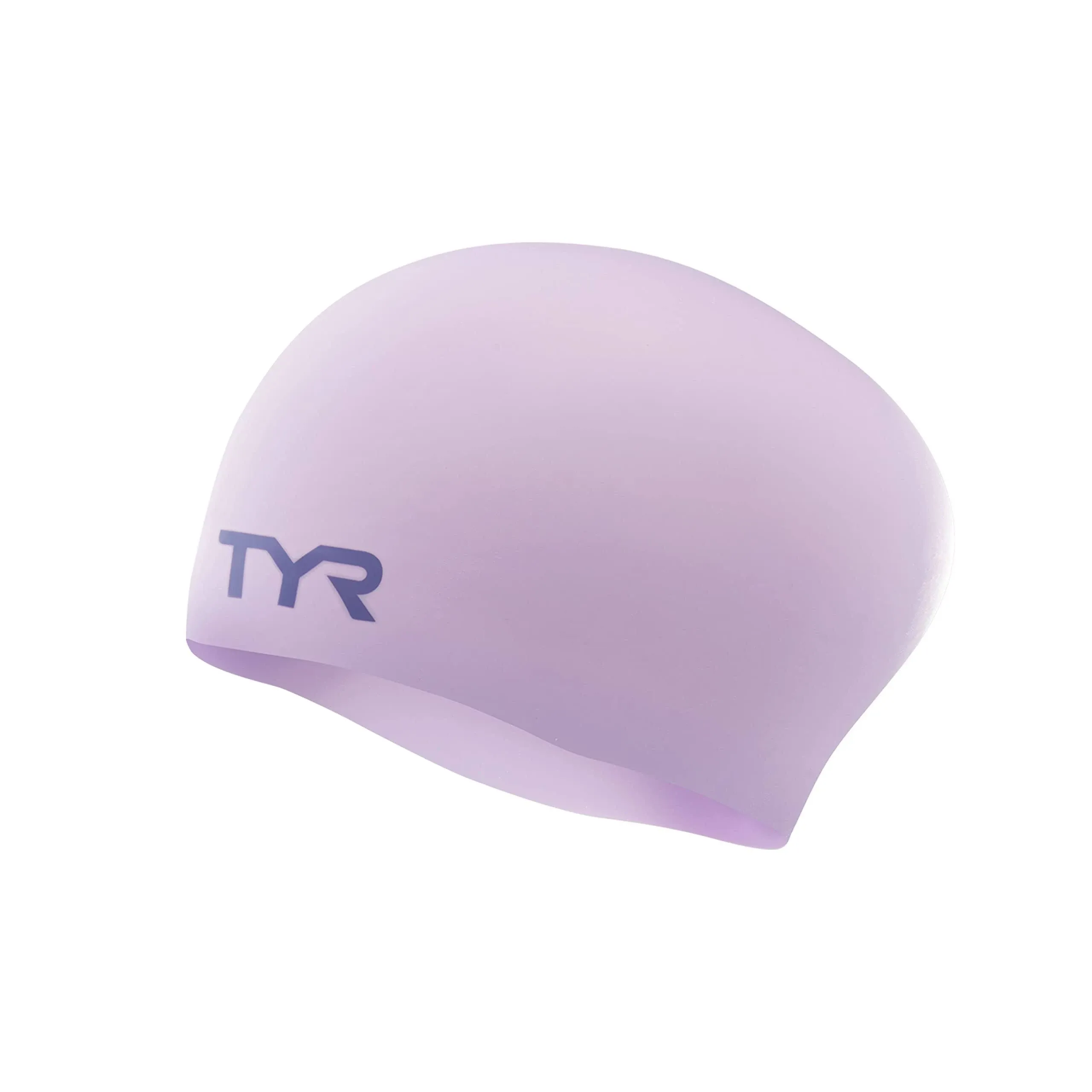 TYR Long Hair Wrinkle-Free Silicone Swim Cap Lavender