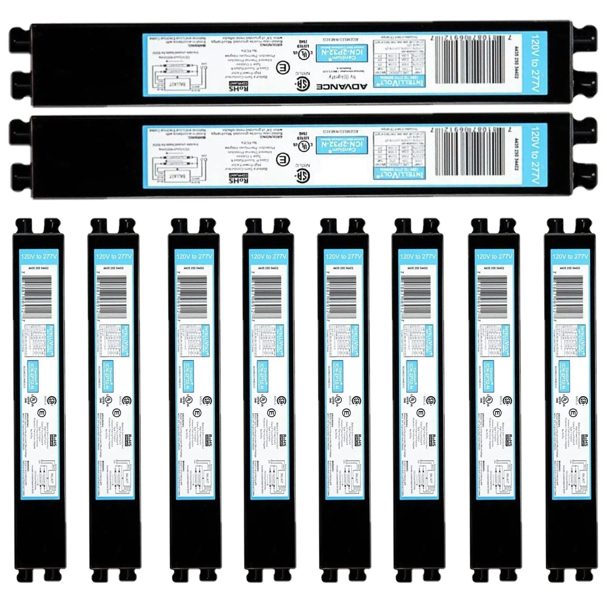 ICN2P32N, 120-277V, 50-60Hz Input Frequency, Solid Wire Type, Instant Start C...