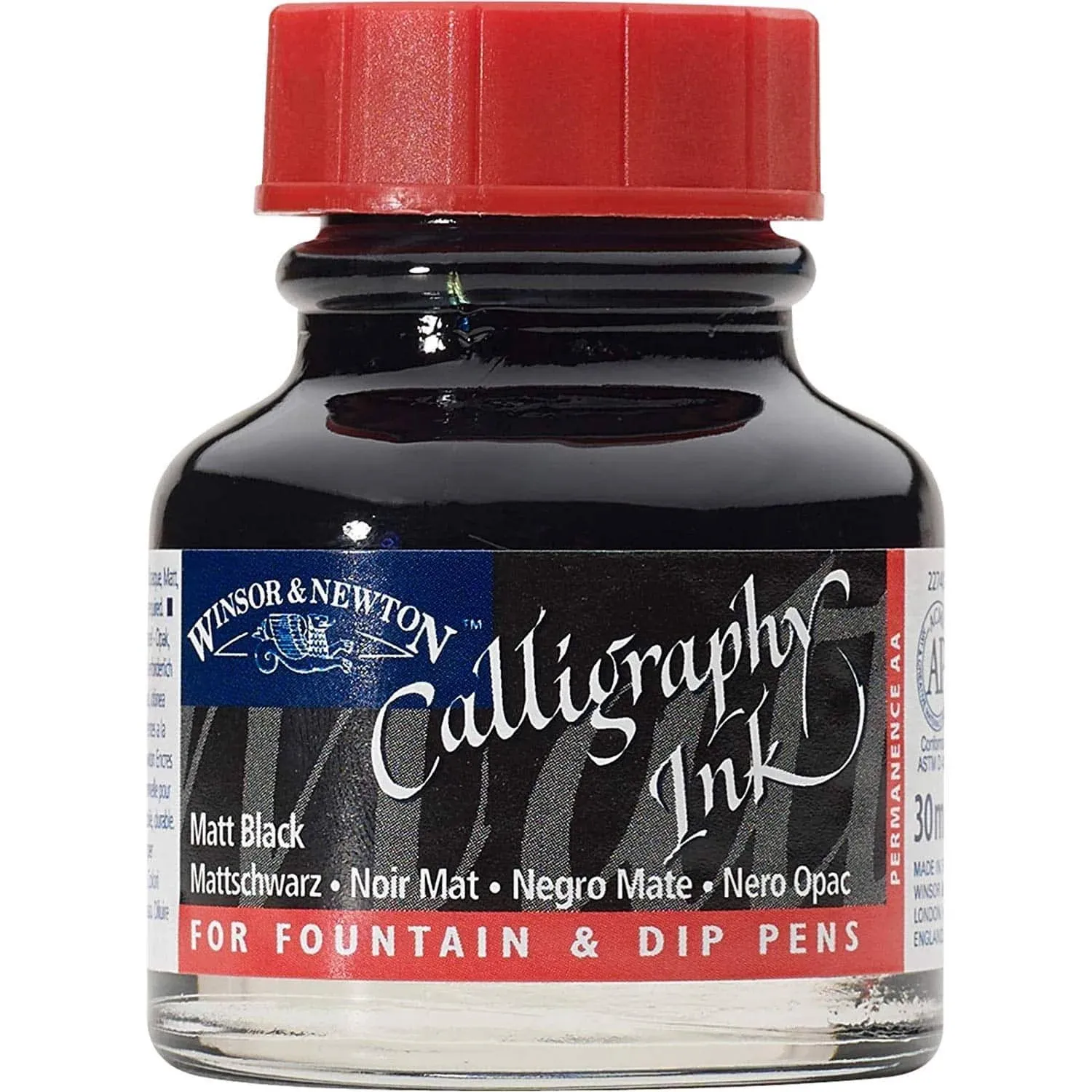 Calligraphy Ink matte black, 1 oz.