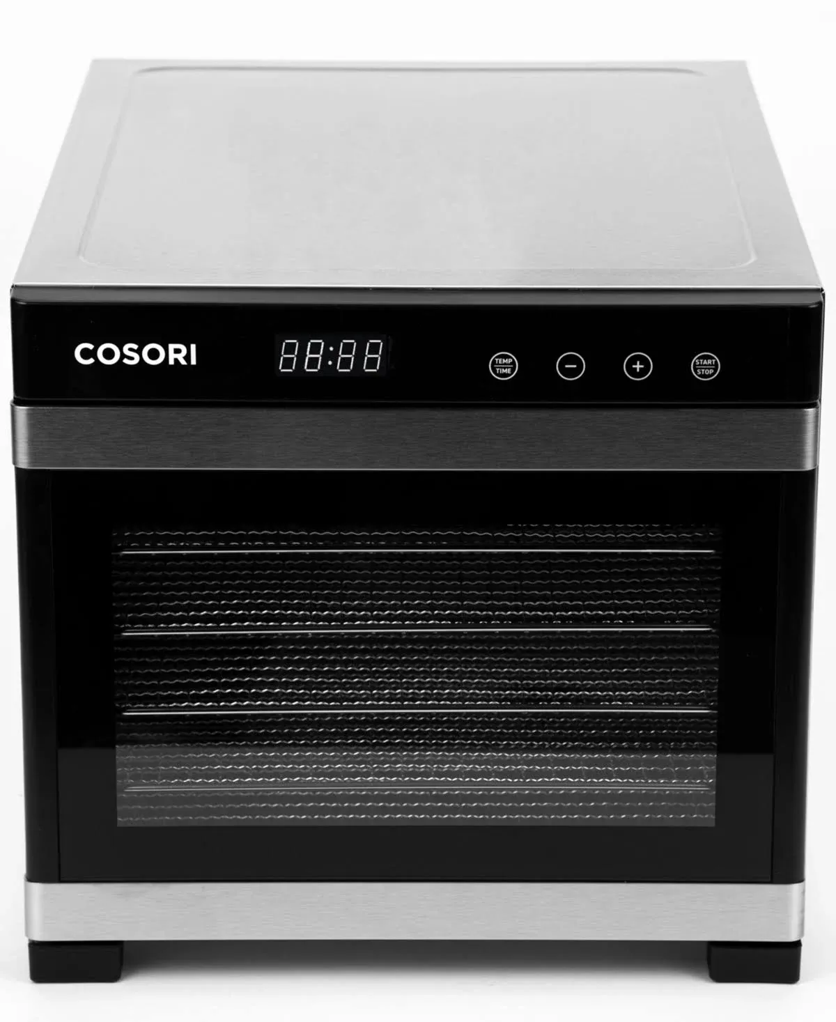 Cosori Premium Stainless Steel Food Dehydrator with Bonus Mesh Screens & Fruit Roll Sheets: 6 Trays, 600W, Silver