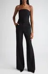 Kate Strapless Straight-leg Jumpsuit In Black