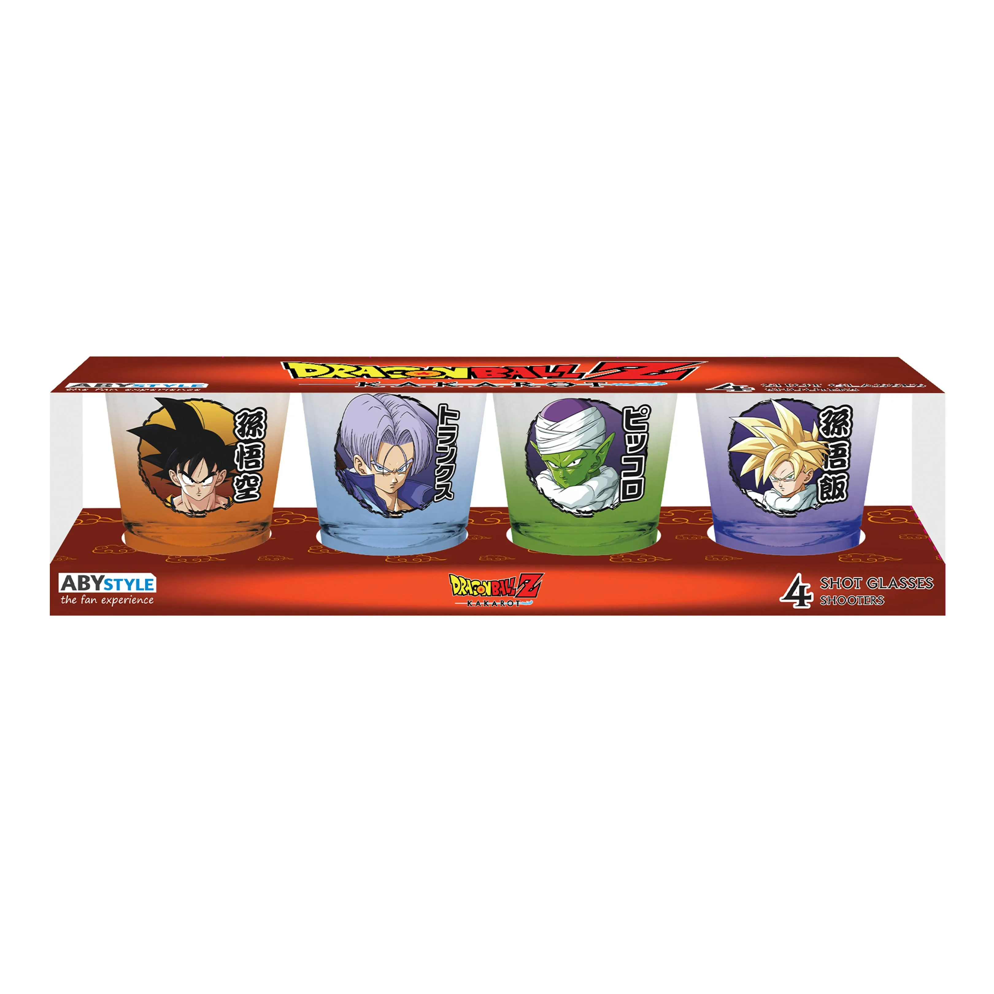 Dragon Ball Z: Kakarot Heroes Shot Glass Set of 4